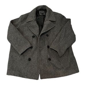 Lands end wool pea coat